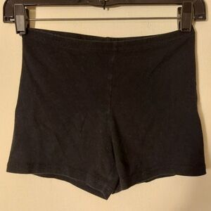 Girls Cotton Black Boy Shorts  Size XL